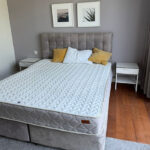 King Bed with Mattress & 2 Bedside Tables | Luxury Bedroom Set