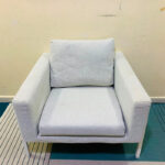 Modern Single Sofa Chair (Light Grey) | Used Sofa & Living Room Sofa