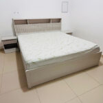 Used King Bed with Mattress & 2 Side Tables | Modern Bedroom Furniture UAE