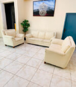 Elegant 6-Seater Sofa Set (Cream) | Used Sofa & Living Room Sofa