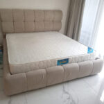 Used King Bed with Mattress | Premium Upholstered Bed UAE
