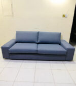 Ikea 3-Seater Sofa with New Upholstery (Blue-Grey) | Used Sofa & Living Room Sofa - Image 2