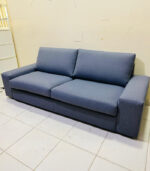 Ikea 3-Seater Sofa with New Upholstery (Blue-Grey) | Used Sofa & Living Room Sofa