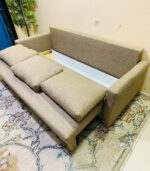 Ikea 3-Seater Sofa Bed with Storage and New Upholstery (Light Beige) | Used Sofa & Living Room Sofa - Image 2