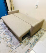 Ikea 3-Seater Sofa Bed with Storage and New Upholstery (Light Beige) | Used Sofa & Living Room Sofa - Image 4