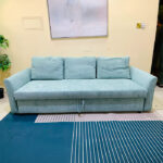 Ikea 3-Seater Sofa Bed with New Upholstery | Used Sofa & Living Room Sofa