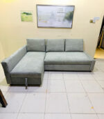 IKEA L-Shaped Sofa Bed with Storage & New Combed Upholstery – Modern Grey Corner Sofa