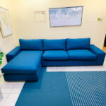Ikea L-Shaped Sectional Sofa with New Upholstery | Used Sofa & Living Room Sofa