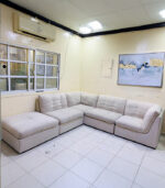 Modern Modular L-Shaped Sectional Sofa (Light Beige) | Used Sofa & Living Room Sofa