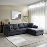 Urbandale Smart 4-Seater Fabric L-Shape Sofa | Reversible Design & USB Console.