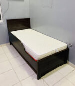 Dark Wood Single Bed with Mattress | Used Single Bed & Pre-Owned Bedroom Furniture - Image 2
