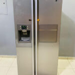 Titanium LG Side-by-Side Refrigerator with One Touch Home Bar & Water Dispenser | Used Fridge & Pre-Owned Home Appliances