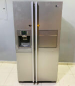 Titanium LG Side-by-Side Refrigerator with One Touch Home Bar & Water Dispenser | Used Fridge & Pre-Owned Home Appliances