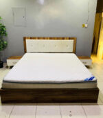 Pre-Owned King Size Bed Set with Mattress & 2 Side Tables — Used Master Bedroom Furniture