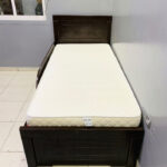 Dark Wood Single Bed with Mattress | Used Single Bed & Pre-Owned Bedroom Furniture