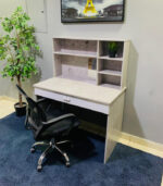 Pre-Owned Study Table with Hutch and Chair — Used Student Desk Set with Storage - Image 2
