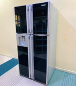 Hitachi 4-Door Glass Finish Refrigerator with Water Dispenser | Used Multi-Door Fridge & Pre-Owned Kitchen Appliance - Image 3