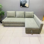 Modern L-Shape Sofa Bed with Storage & New Upholstery — Sectional Sleeper Couch