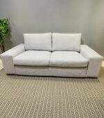 Ikea 2 Seater Sofa in Light Grey Fabric | Used Loveseat & Pre-Owned Living Room Furniture
