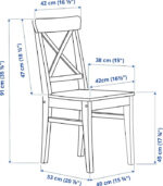 Modern 4-Seater Wooden Dining Table Set with X-Back Chairs (Dark Espresso) | Used Dining Set & Pre-Owned Furniture - Image 3
