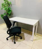 Pre-Owned Minimalist White Study Desk — Used Student & Office Table - Image 3
