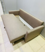 Ikea Convertible Sofa Bed with Storage and Fresh Upholstery in Taupe | Used Sleeper Sofa & Pre-Owned Living Room Furniture - Image 3