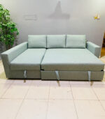 Modern L-Shape Sofa Bed with Storage & New Upholstery — Sectional Sleeper Couch - Image 2