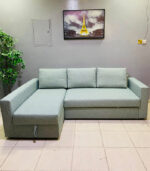 Modern L-Shape Sofa Bed with Storage & New Upholstery — Sectional Sleeper Couch