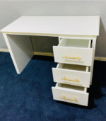 Pre-Owned White Study Table with Chair — Used Office & Student Desk Set - Image 2